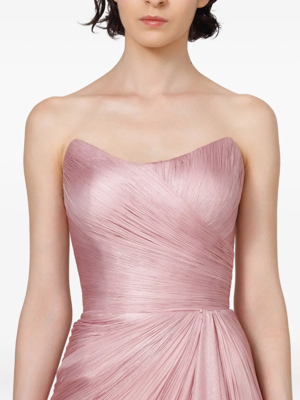 Iris Serban Gedrapeerde jurk Roze