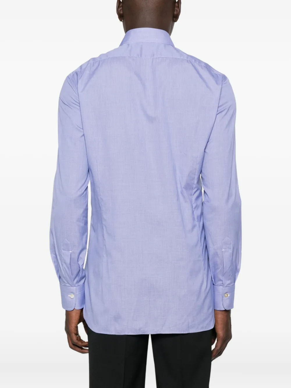 Kiton Overhemd met knopen Blauw