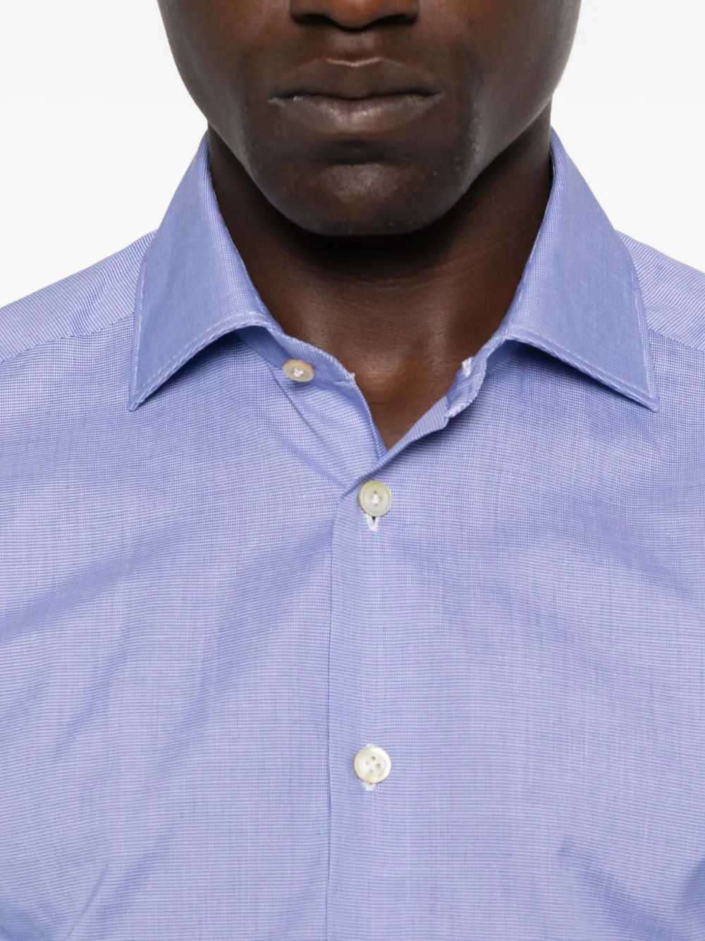 Kiton Overhemd met knopen Blauw