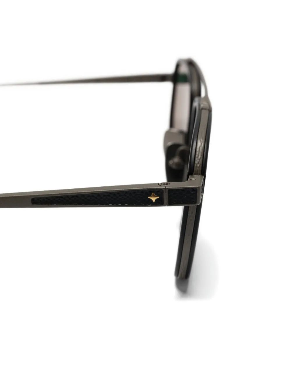 Leisure Society Zonnebril met geometrisch montuur Zwart