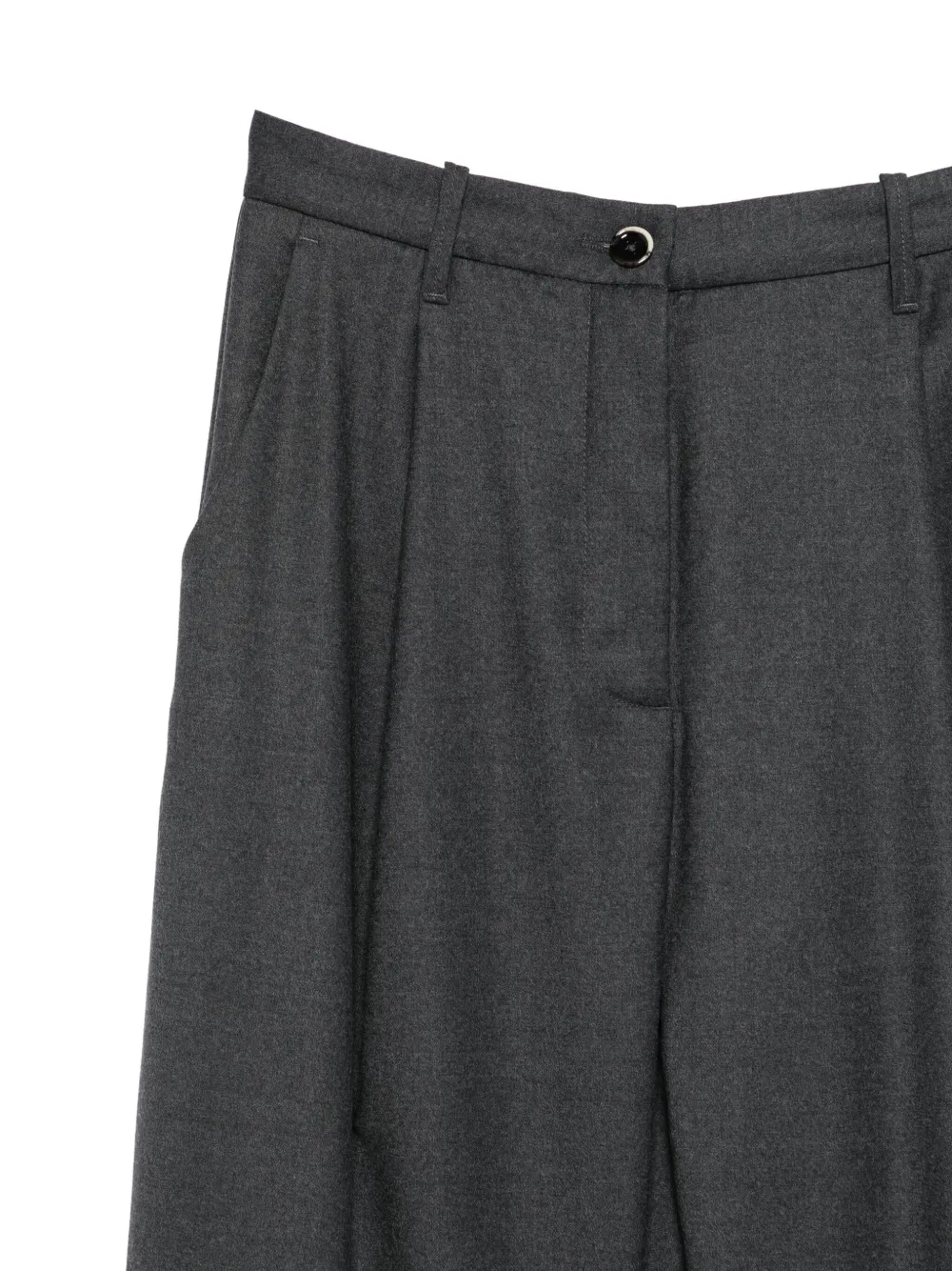 Nine In The Morning Pleat-detail Trousers In Gray