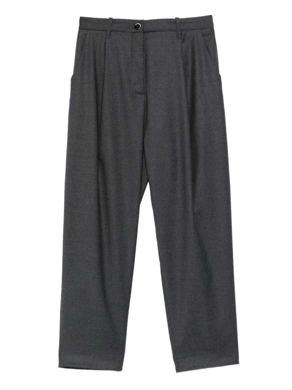 Nine In The Morning Pleat-detail Trousers In Gray