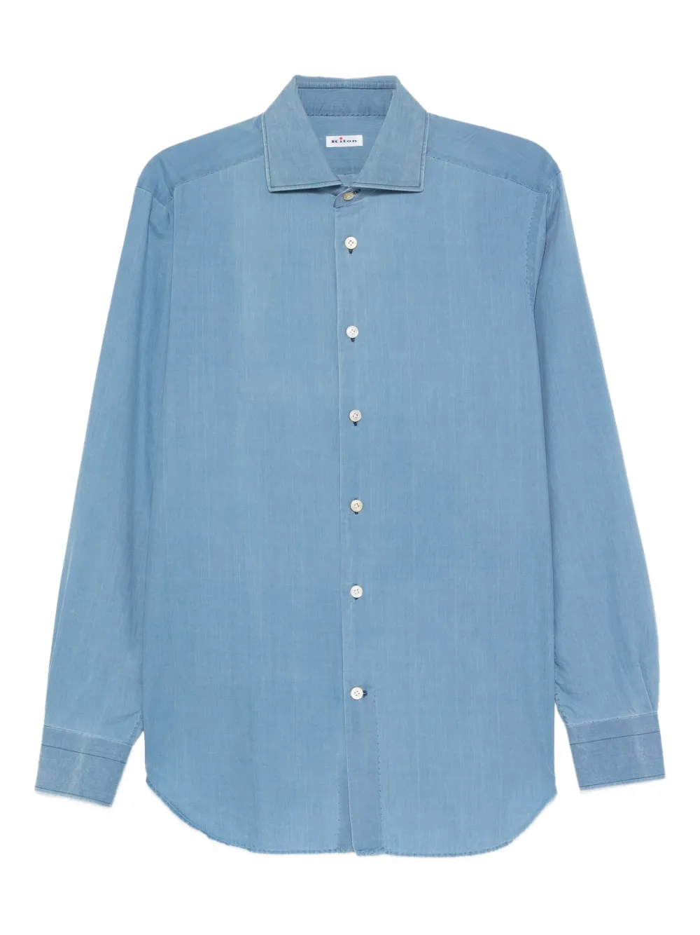Kiton buttoned cotton shirt | Blue | Image 1