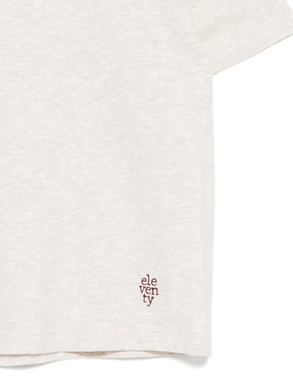 Eleventy Kids T-shirt met ronde hals Beige