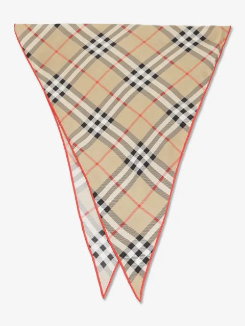 Burberry Schal aus Seide mit Check