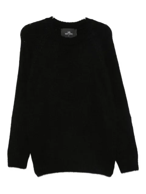I Love Mr Mittens raglan-sleeve crew-neck sweater