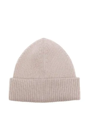 Acne Studios フェイスパッチ リブビーニー | ニュートラル | FARFETCH JP