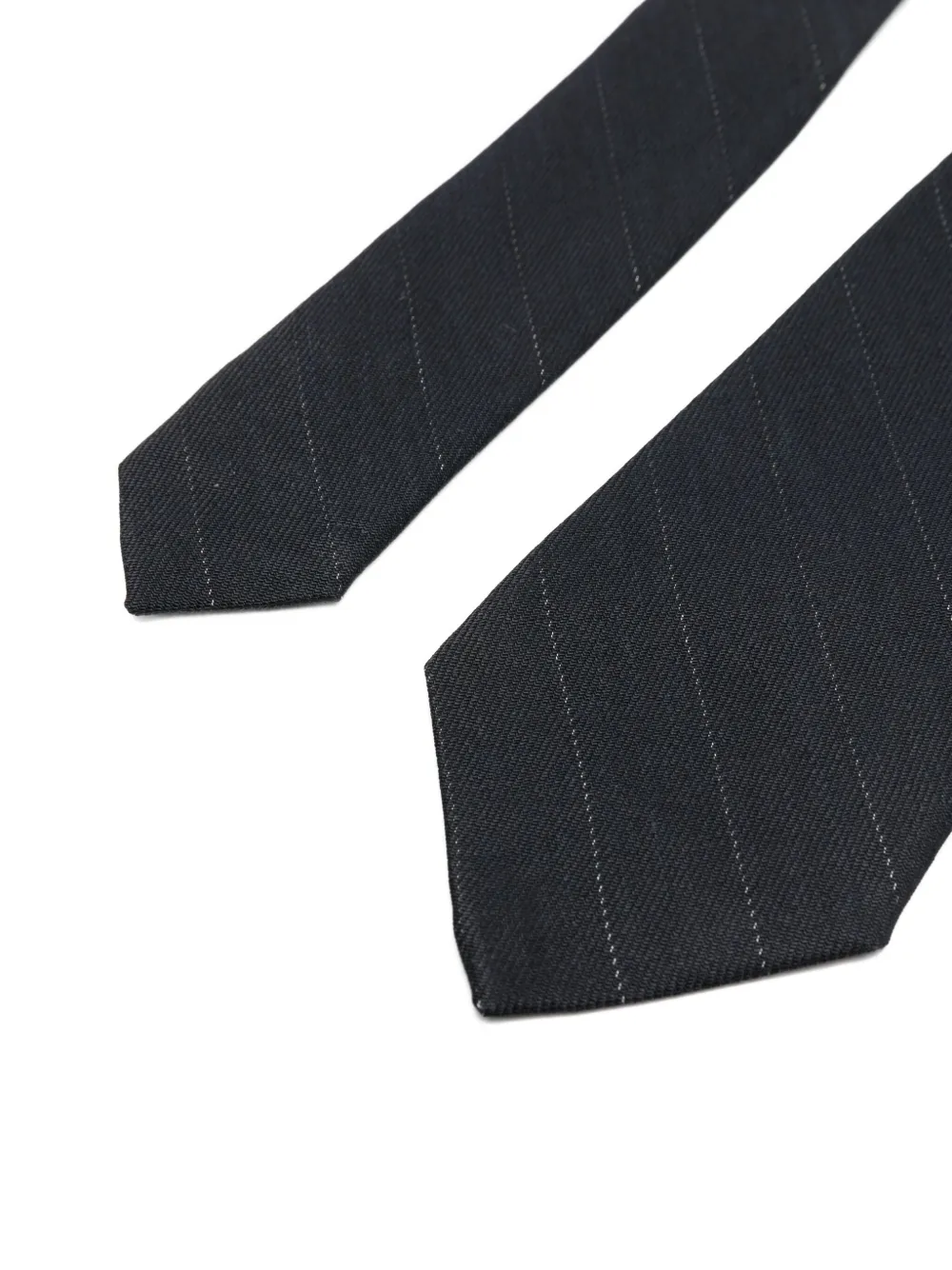 OUR LEGACY Gestreepte stropdas Zwart