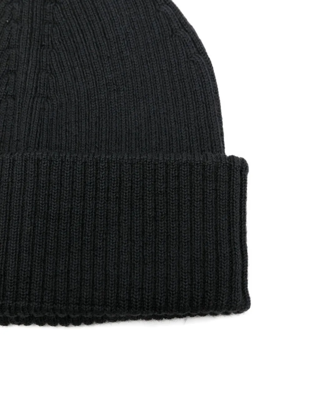 Our Legacy Ribbed-knit Wool Beanie In Black