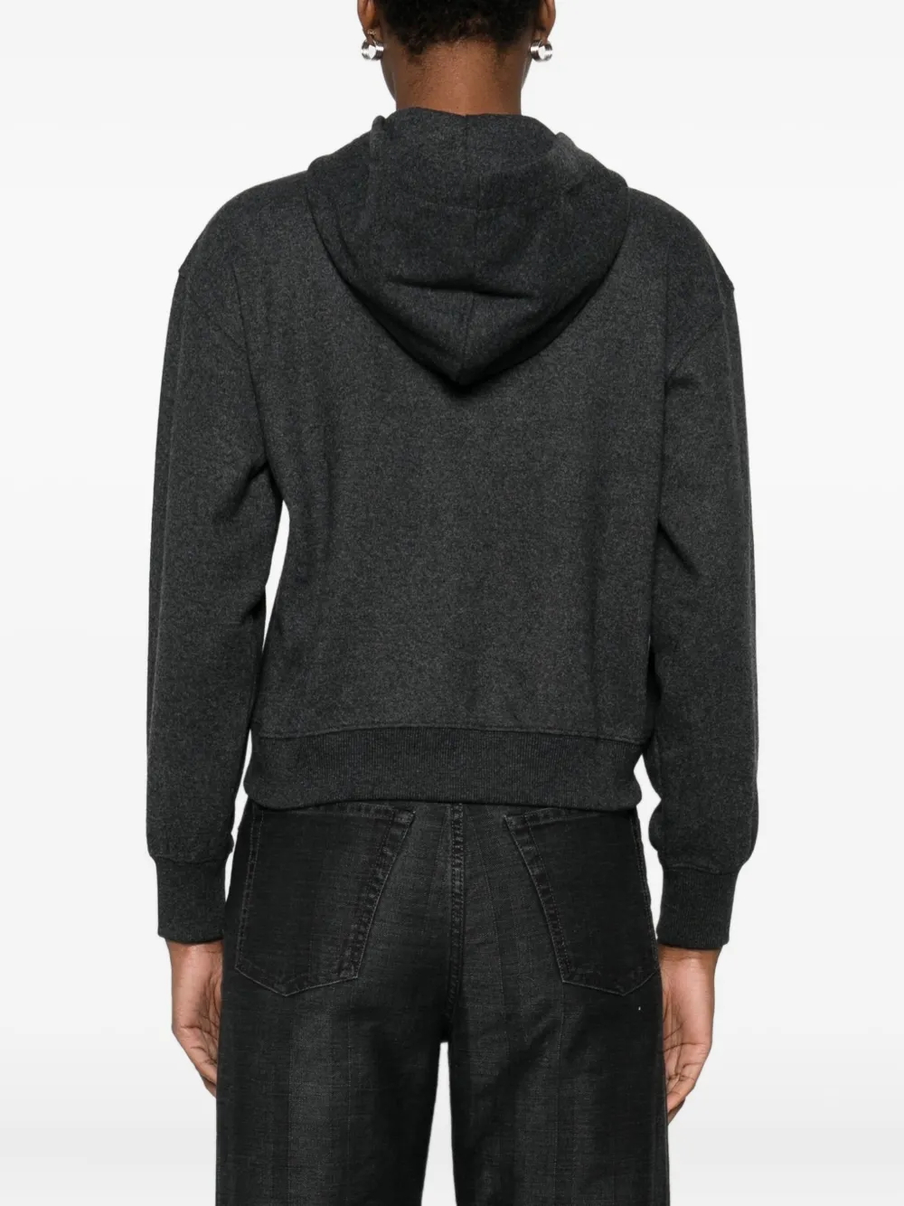 Our Legacy Hooded Long Sleeve Knit Sweatshirt In Black