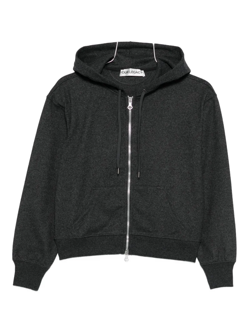 Our Legacy Hooded Long Sleeve Knit Sweatshirt In Black