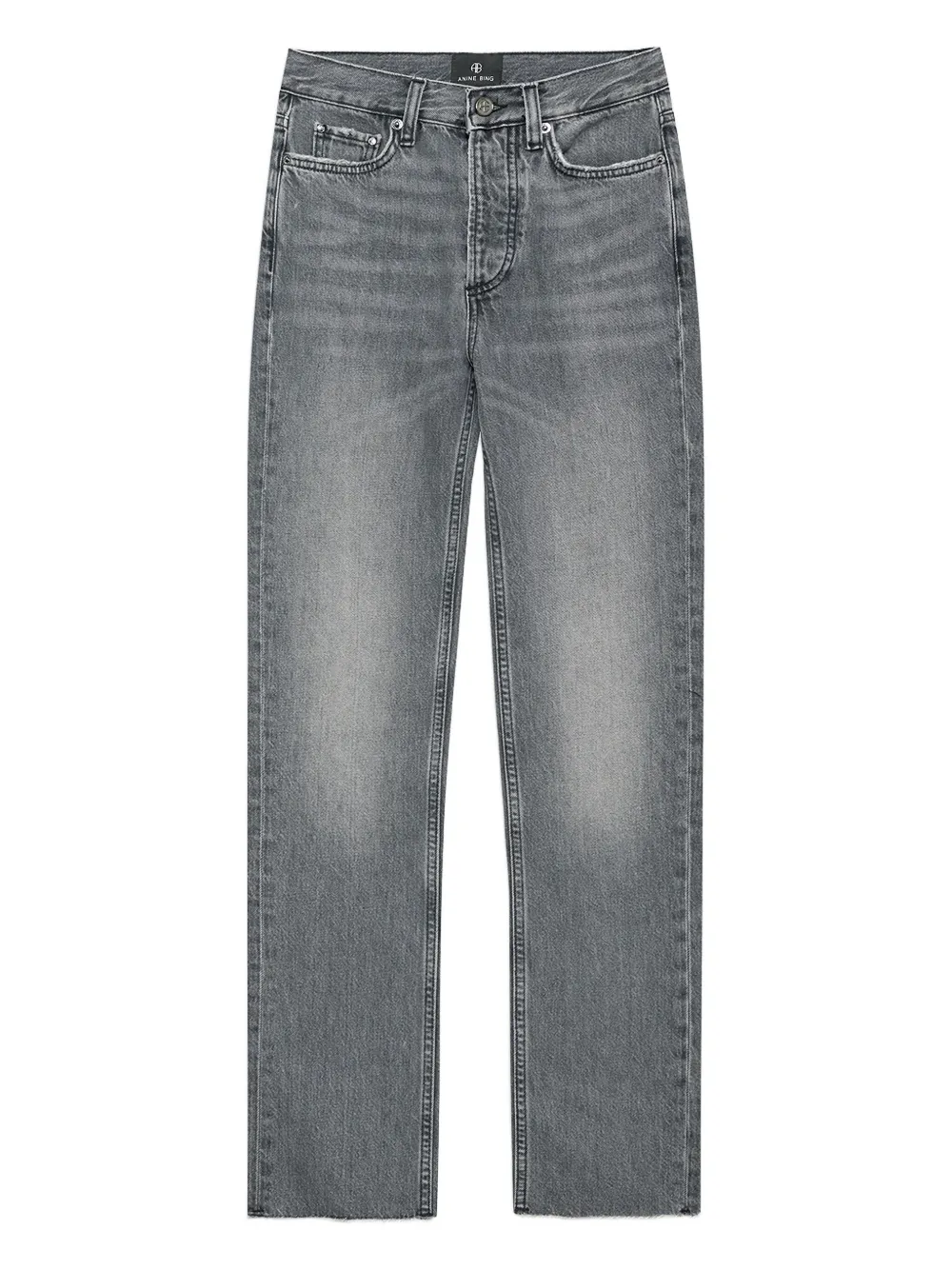 Anine Bing High-rise Jeans In Gray