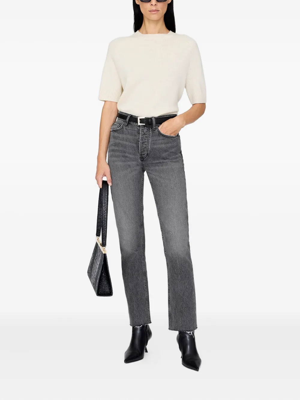 ANINE BING High waist jeans - Grijs