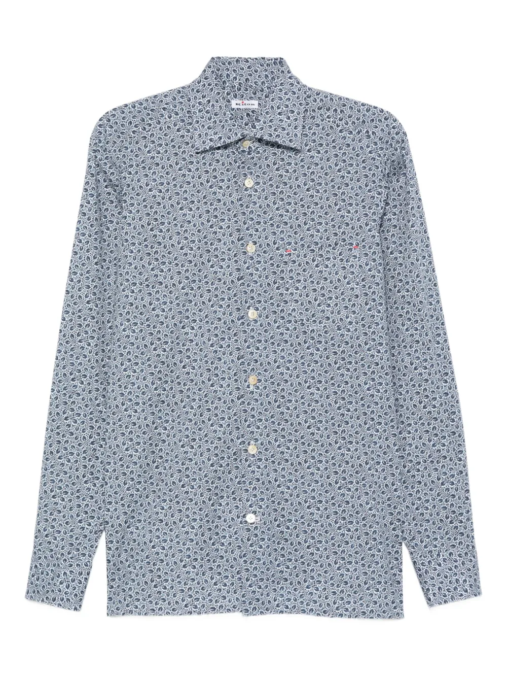 Kiton patterned shirt | Blue | Image 1