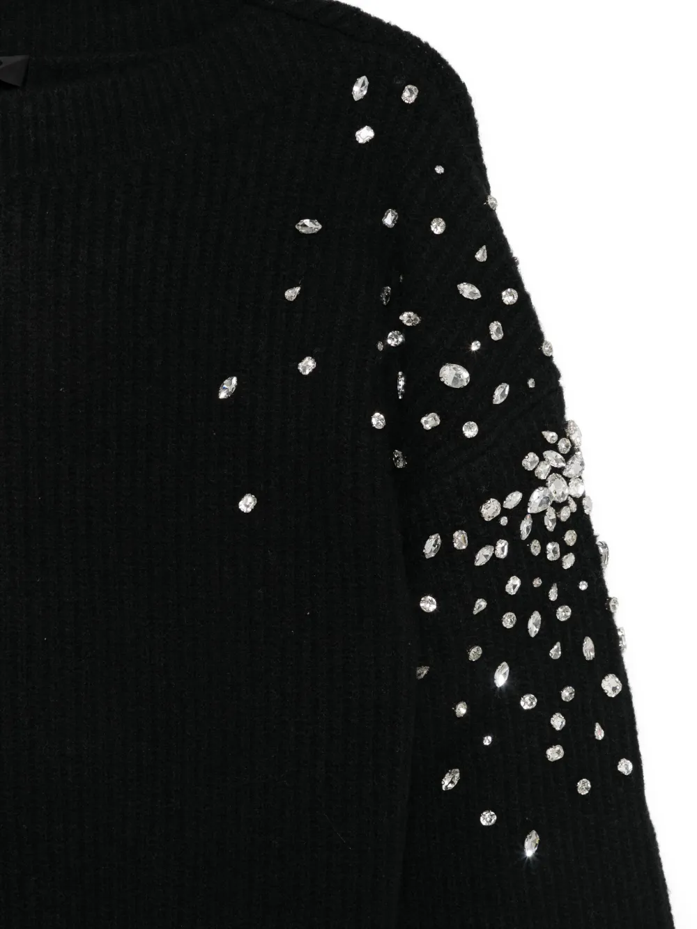 LIU JO Gebreide top verfraaid met kristallen Zwart