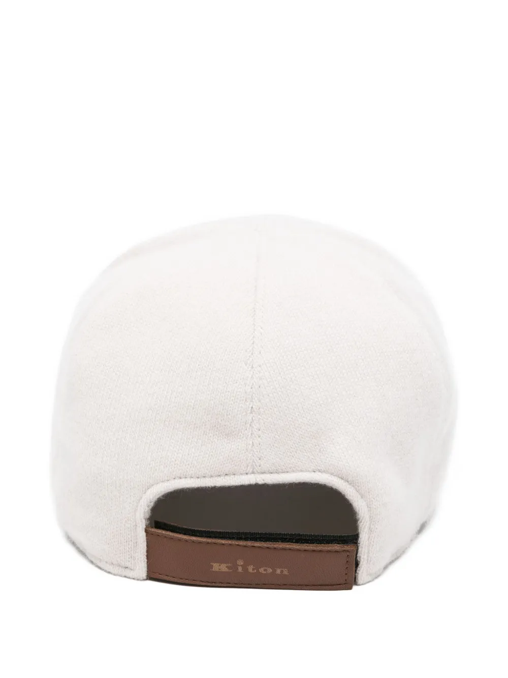 Kiton cashmere baseball cap - Wit