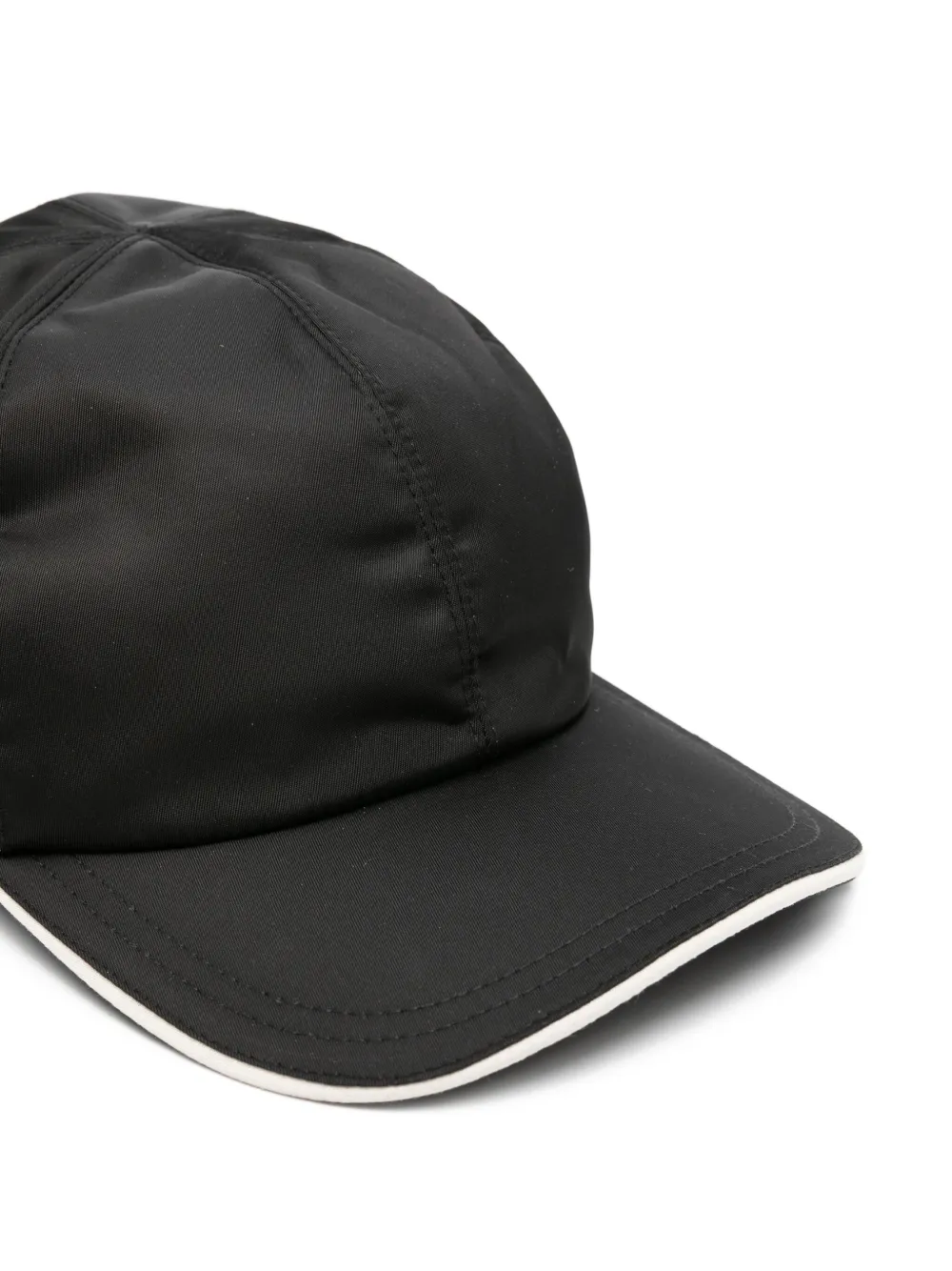 Kiton Honkbalpet met contrasterende afwerking Zwart