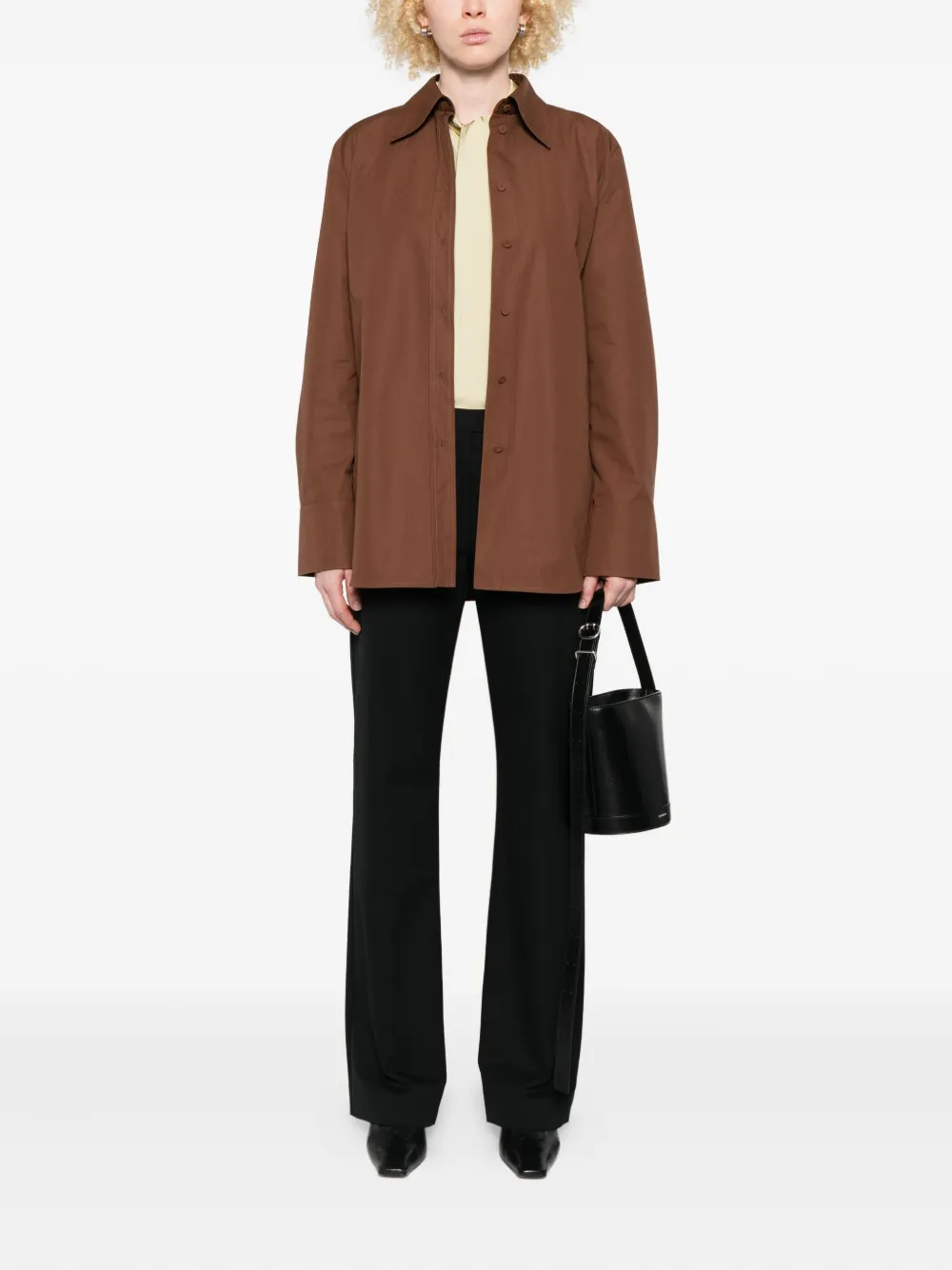 Jil Sander Button-down shirt - Bruin