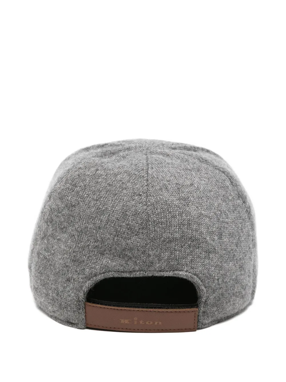 Kiton cashmere baseball cap - Grijs