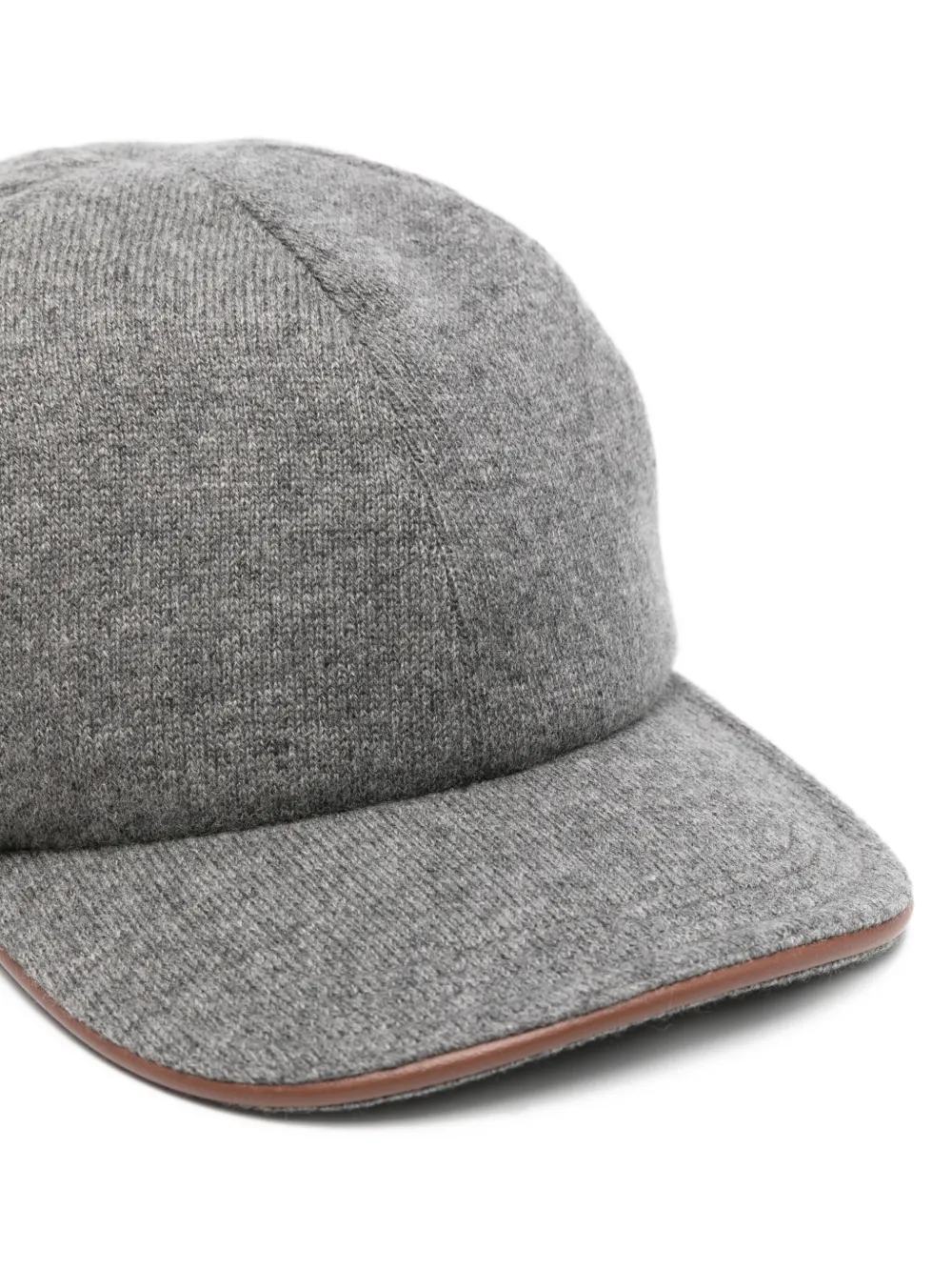 Kiton Kasjmier honkbalpet Grijs