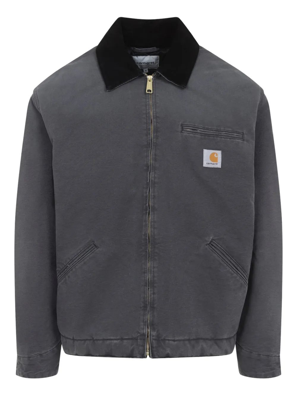 Carhartt WIP OG Detroit cotton zip-up jacket | Grey | Image 1