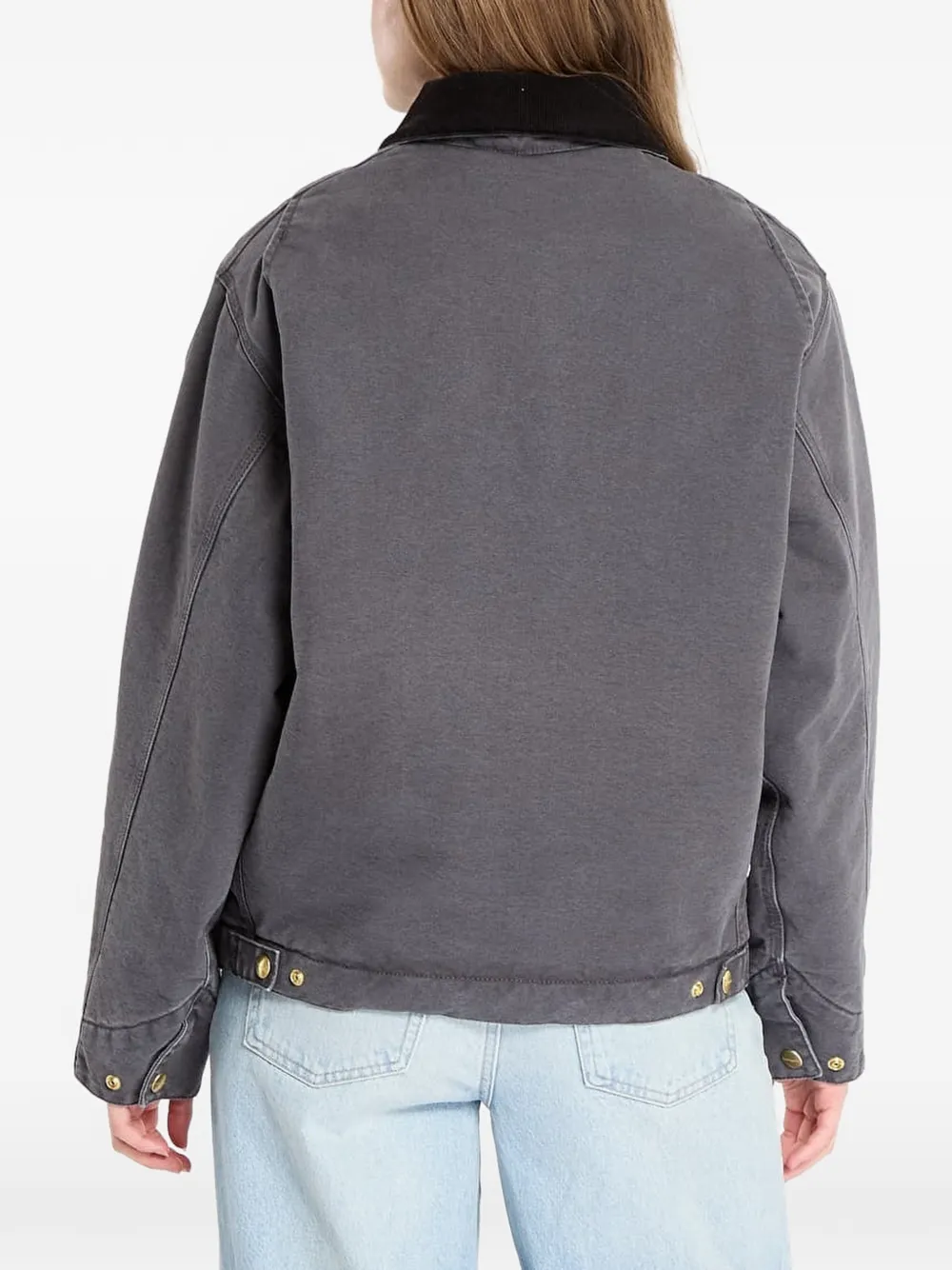 Carhartt WIP OG Detroit katoenen jack met rits Grijs