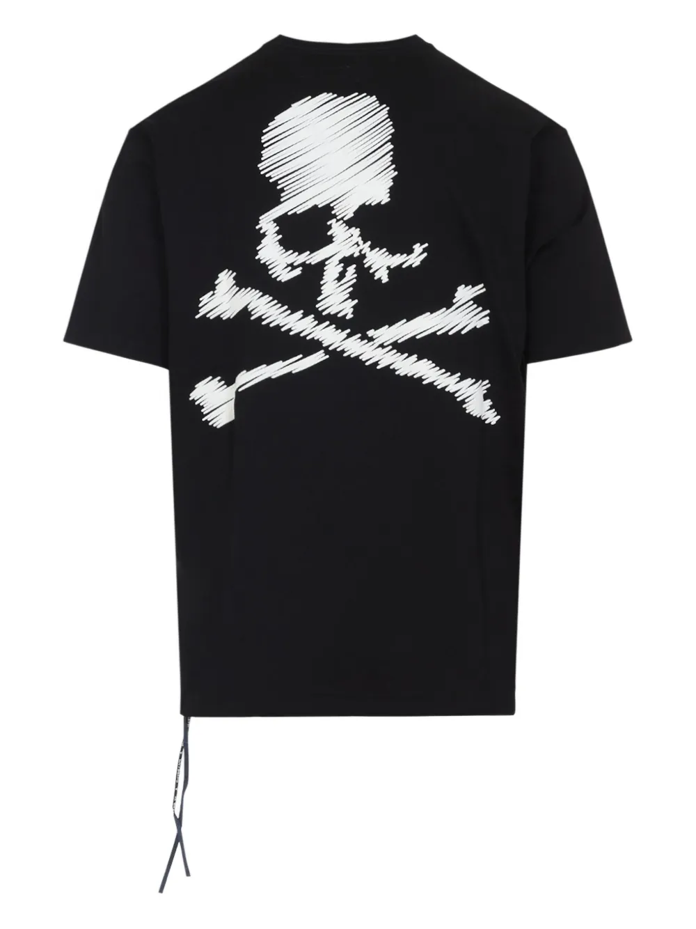 Mastermind World skull-print drawstring T-shirt - Zwart