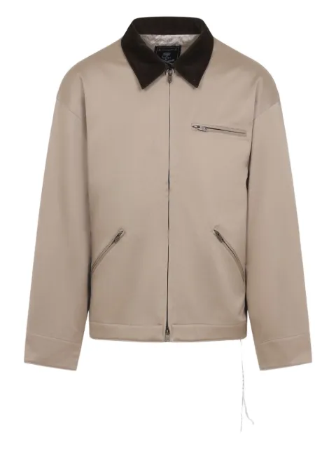 Mastermind Japan Mj Aviator corduroy-collar cotton jacket
