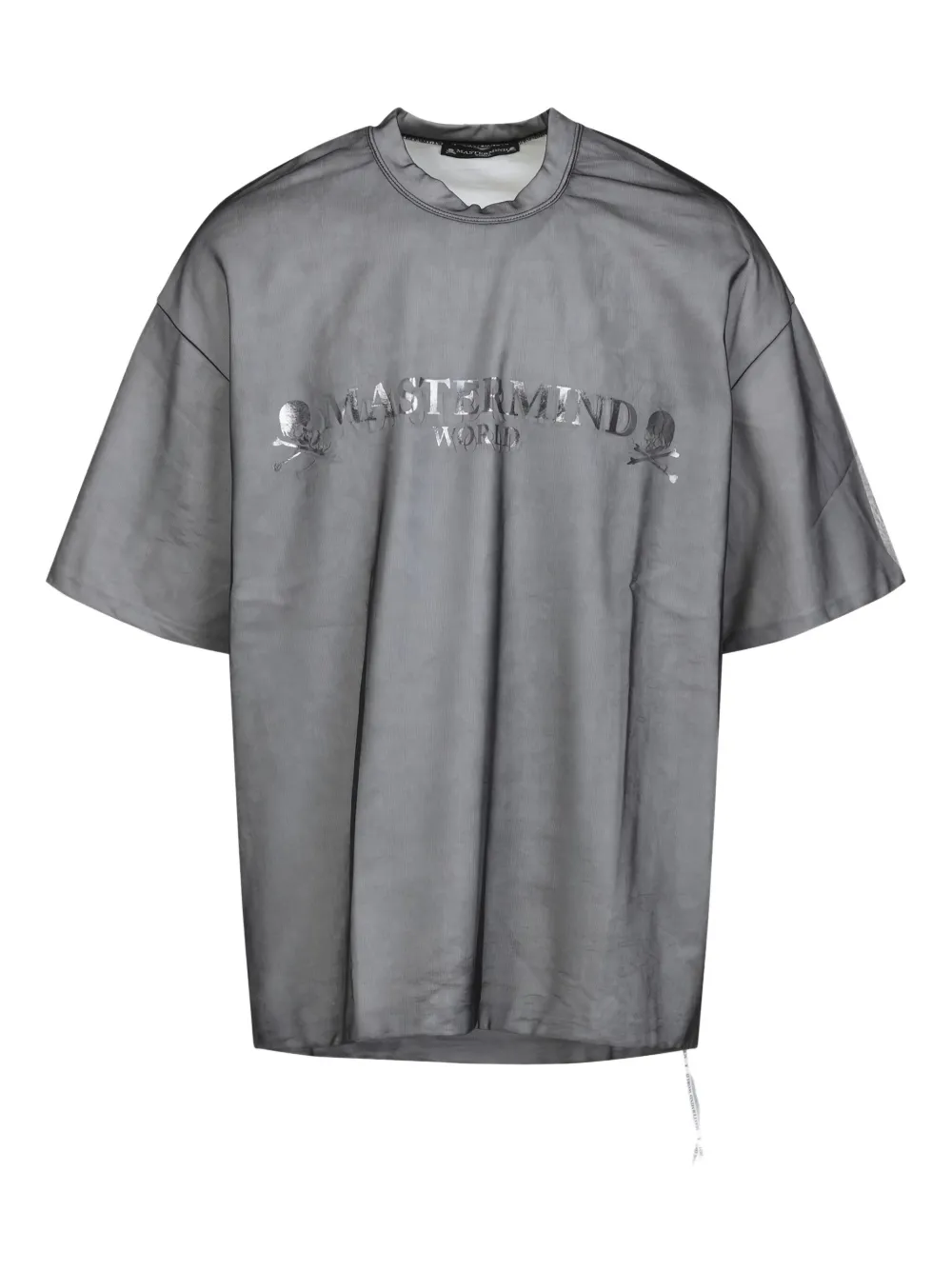 Mastermind Japan Graphic Print Short Sleeve Layered T-shirt In Gray