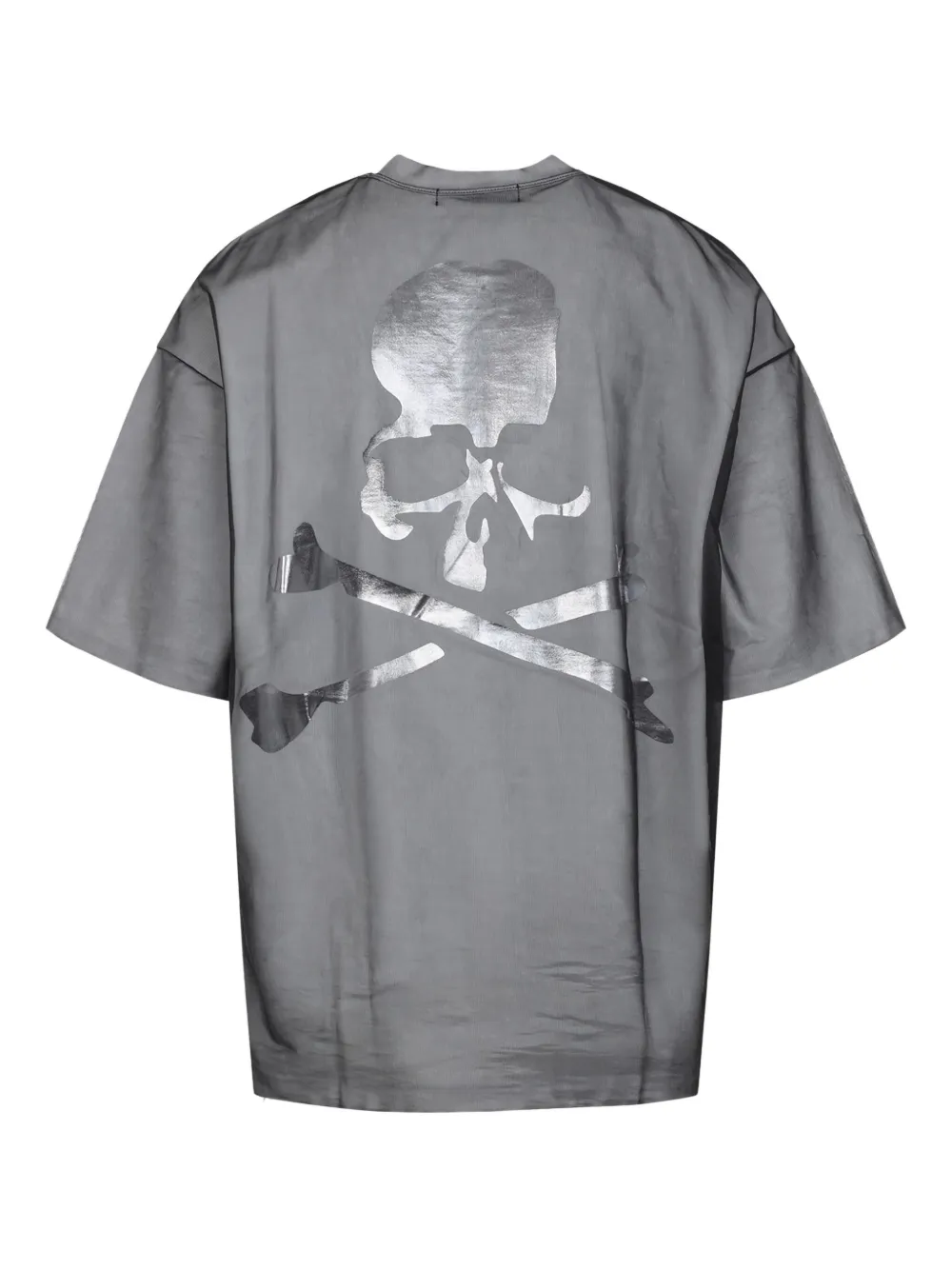 Mastermind World skull-print cotton T-shirt - Grijs