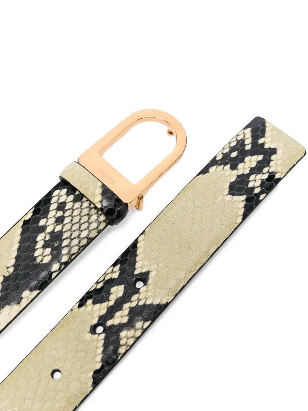 KHAITE snakeskin-effect buckled belt | Image 2