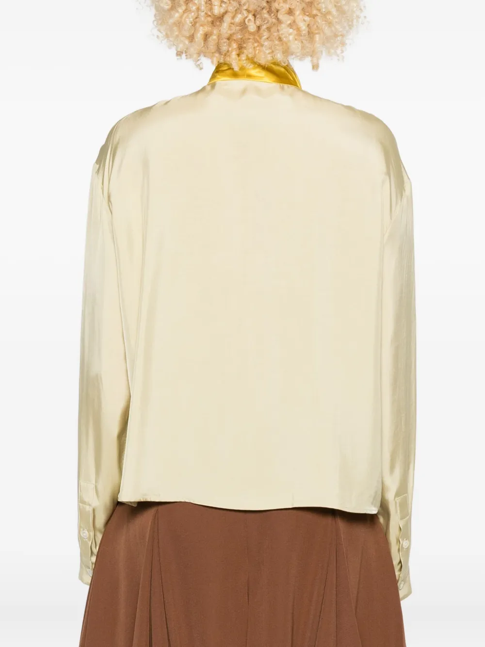 Marni Boxy Fit Button-up With Scarf In Multi