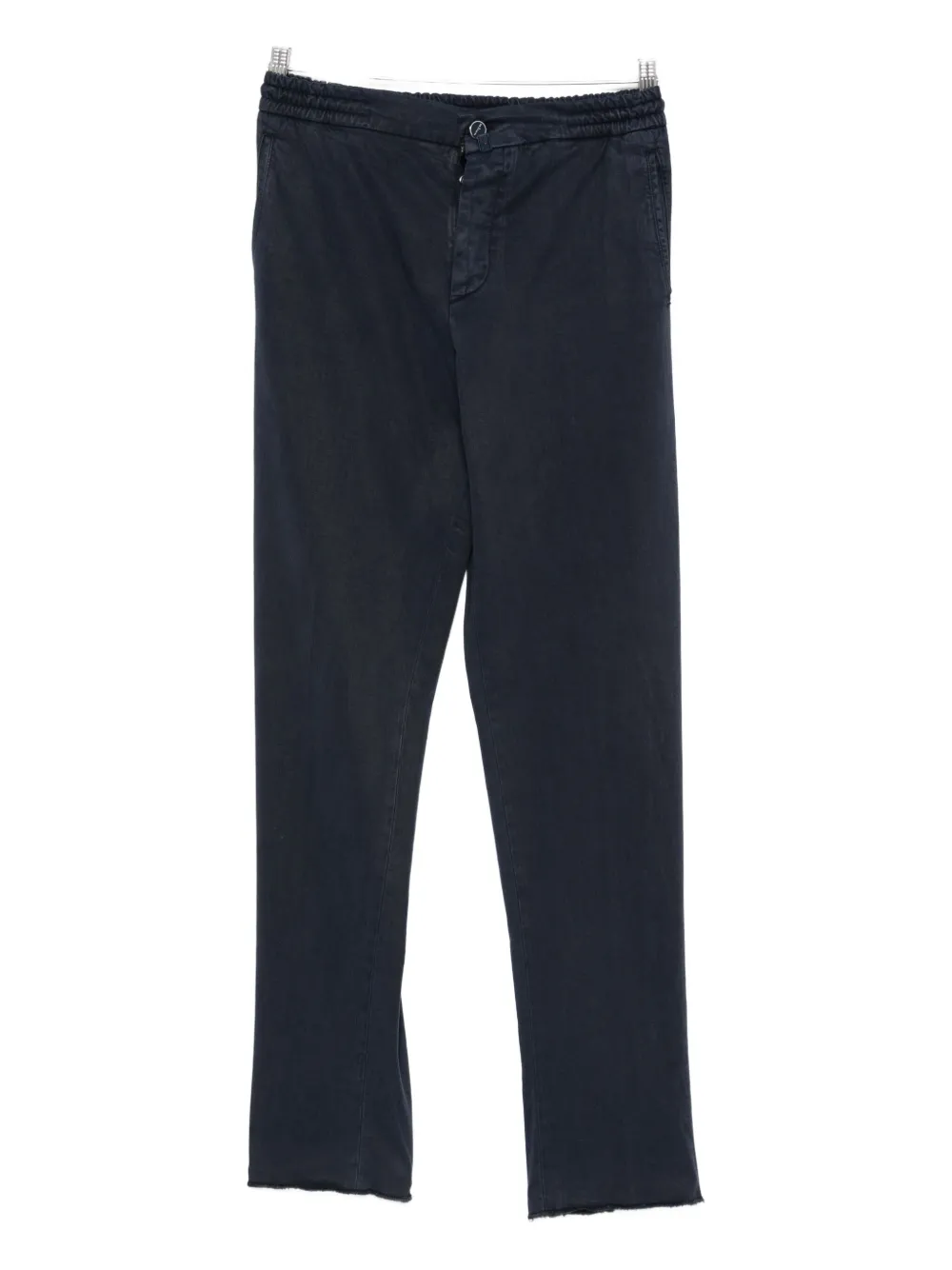Kiton drawstring-waist trousers | Blue | Image 1