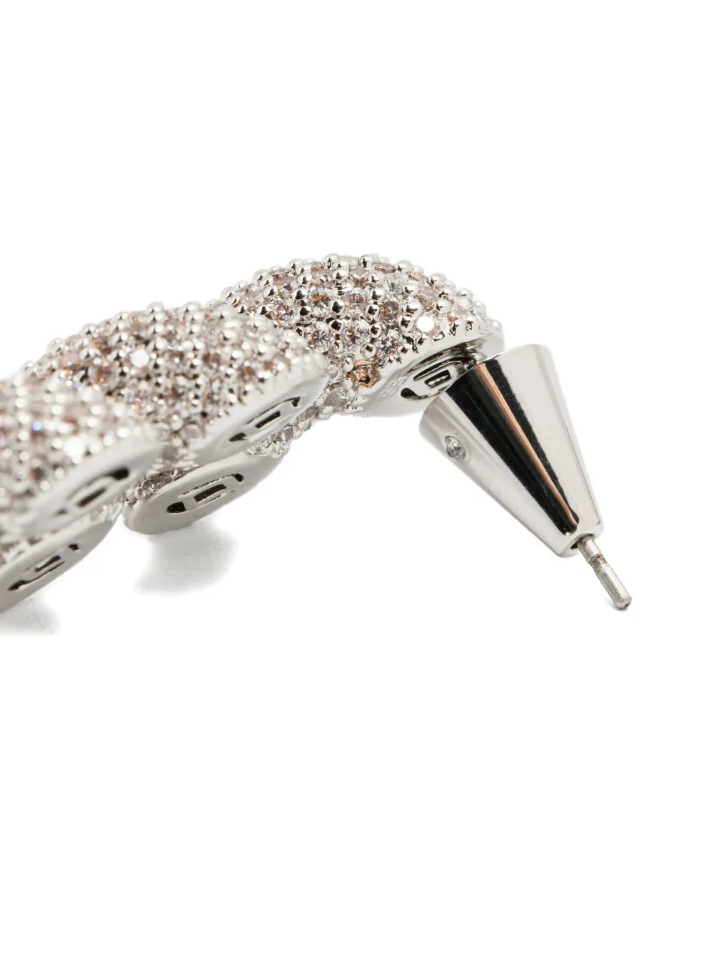 Eddie Borgo Rope Pavé Earrings In Metallic