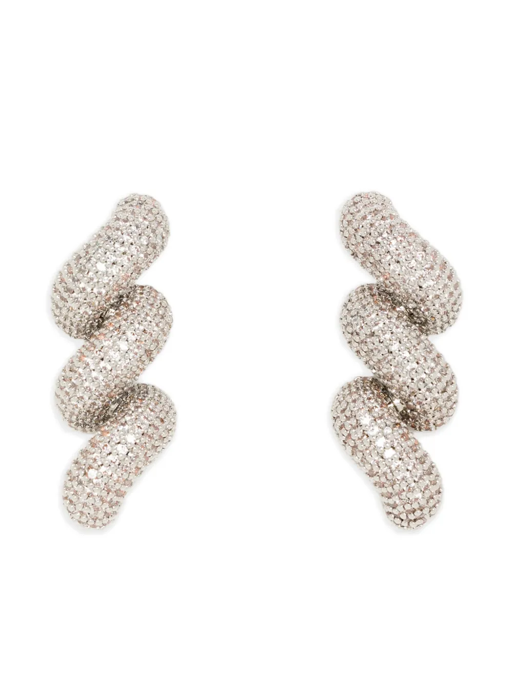 Eddie Borgo Rope pavé earrings | Silver | Image 1