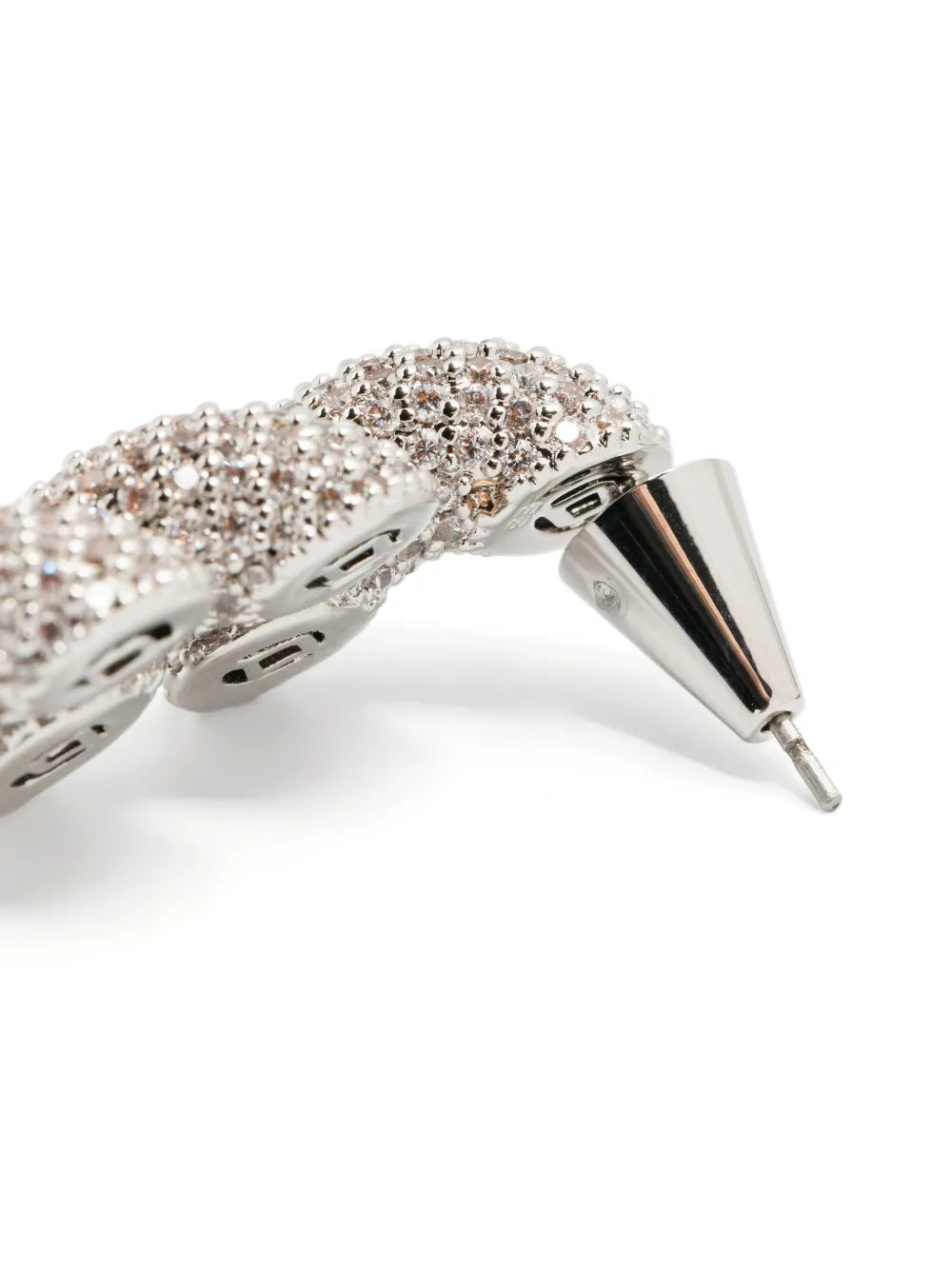  Eddie Borgo Rope Pavé Earrings - Silver 