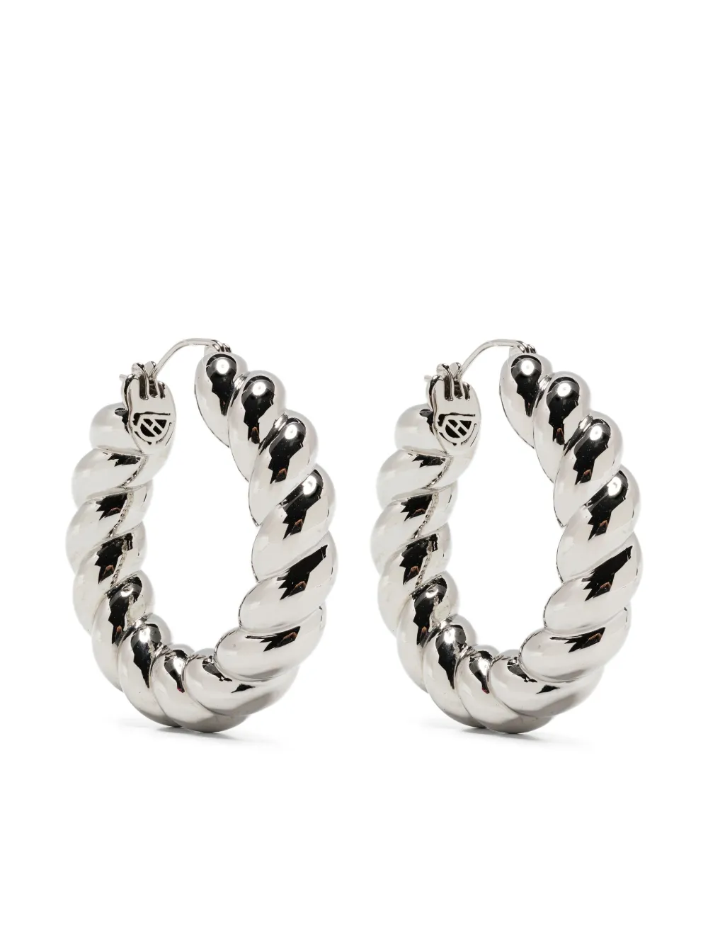 Eddie Borgo Rope hoop earrings | Silver | Image 1