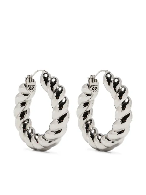 Eddie Borgo Rope hoop earrings