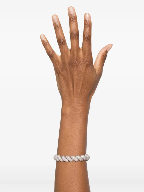 Eddie Borgo Torsade ブレスレット | シルバートーン | FARFETCH JP