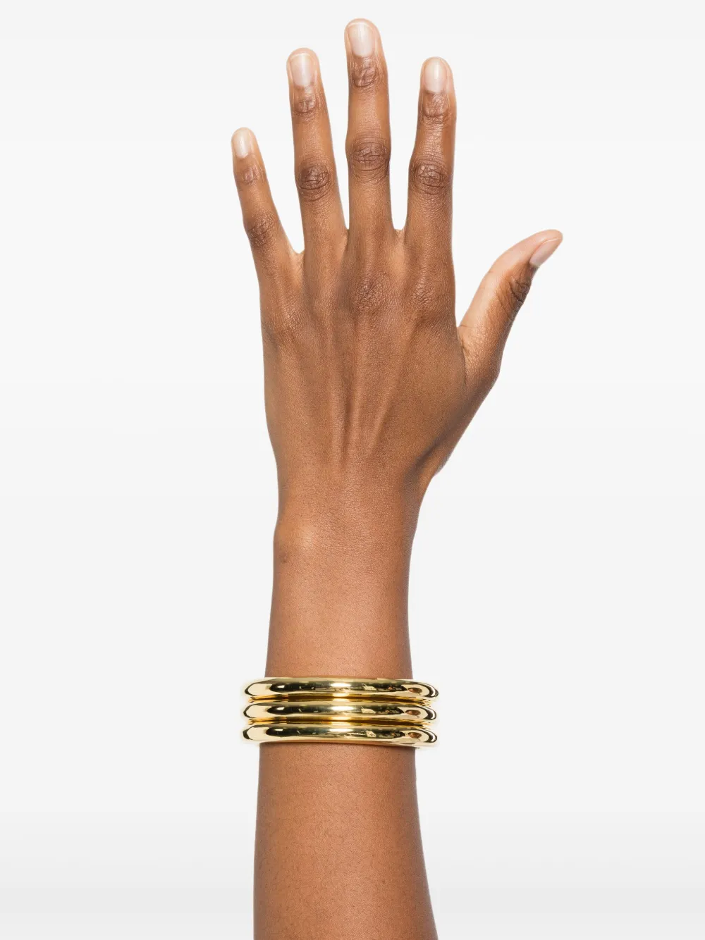Eddie Borgo 12kt yellow gold cylinder bangle (set of three) | Fine Jewelry | Image 2
