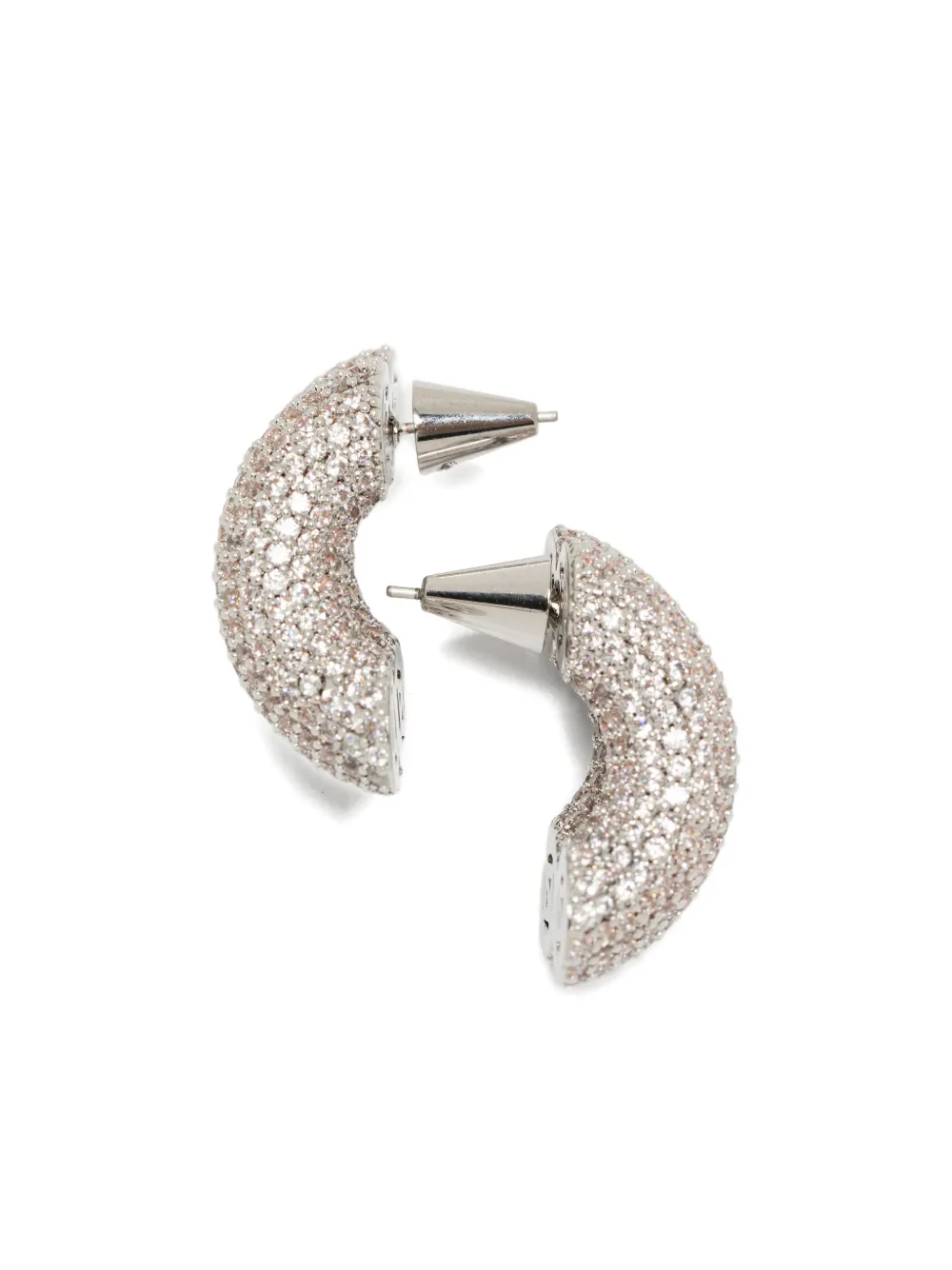 Eddie Borgo Rope Pavé Earrings In Metallic