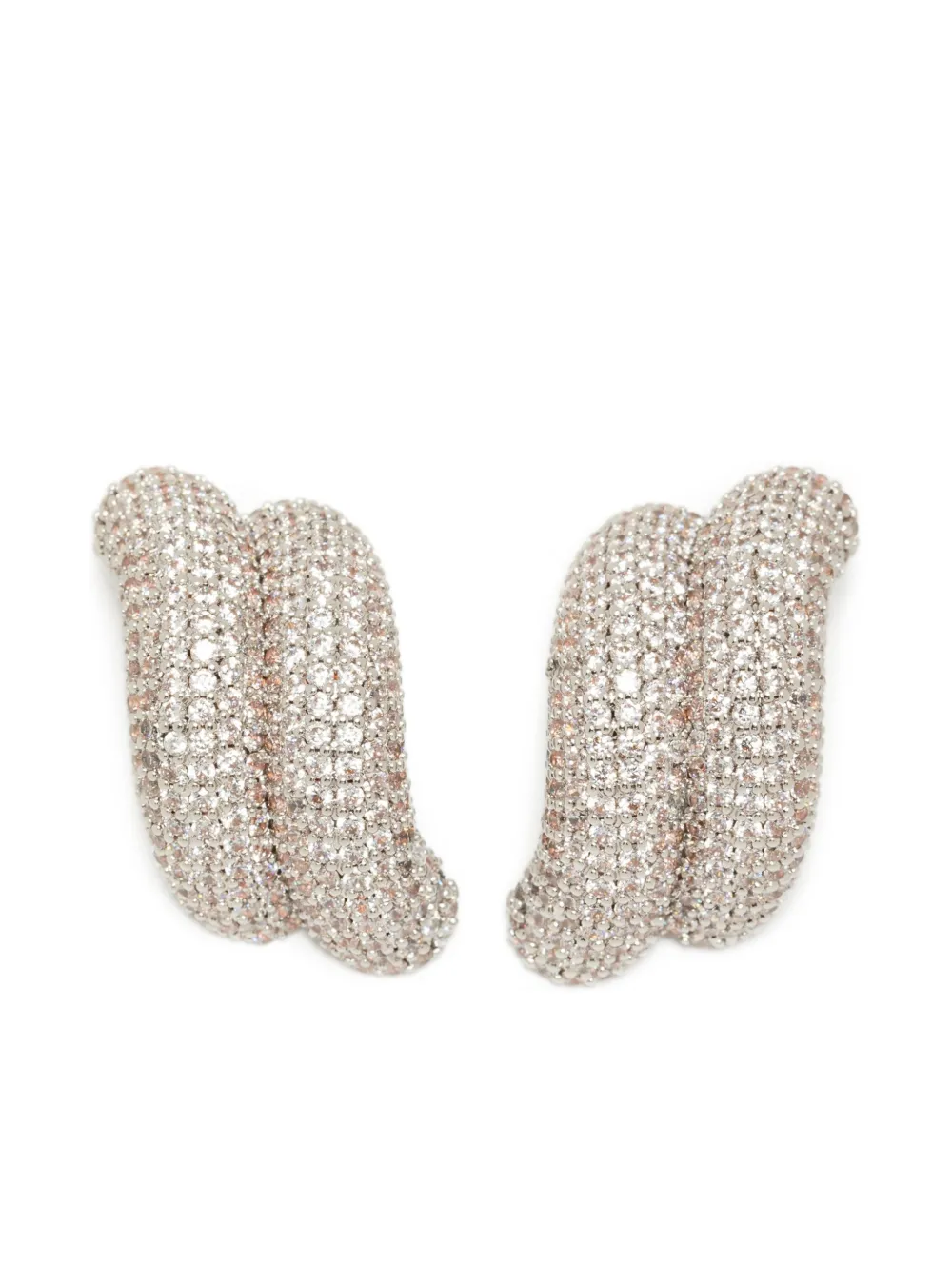 Eddie Borgo Rope pavé earrings | Silver | Image 1