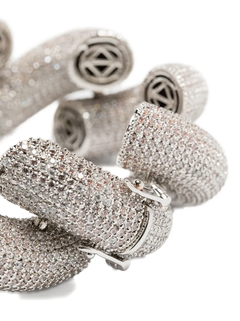 Eddie Borgo Rope Pavé Bracelet In Gray