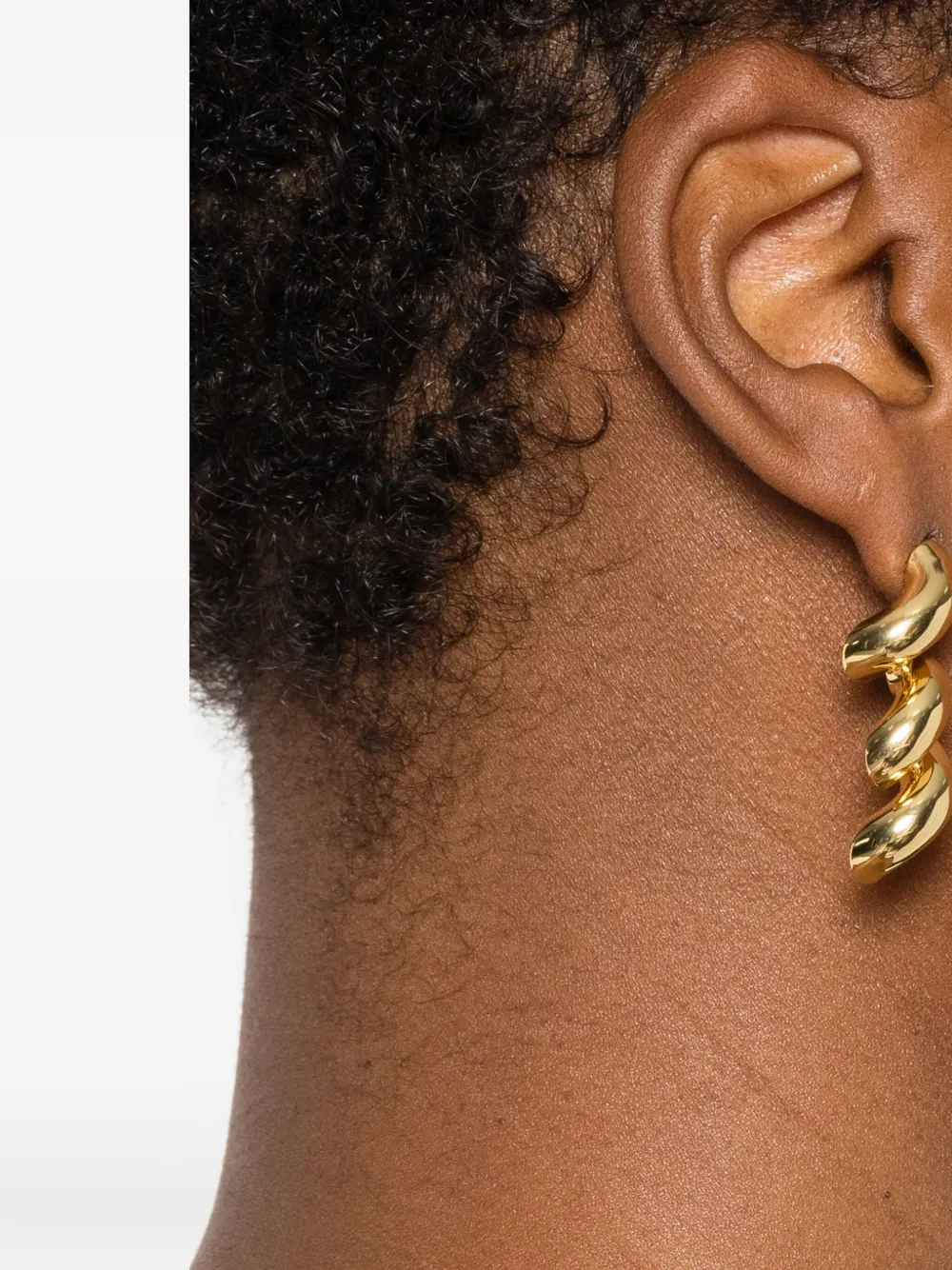 Eddie Borgo Rope Drop Earring In Gold