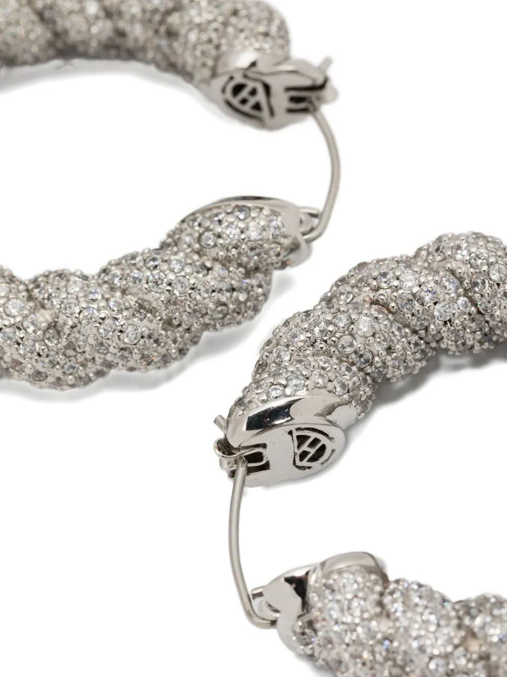  Eddie Borgo Rope Hoop Earrings - Silver 