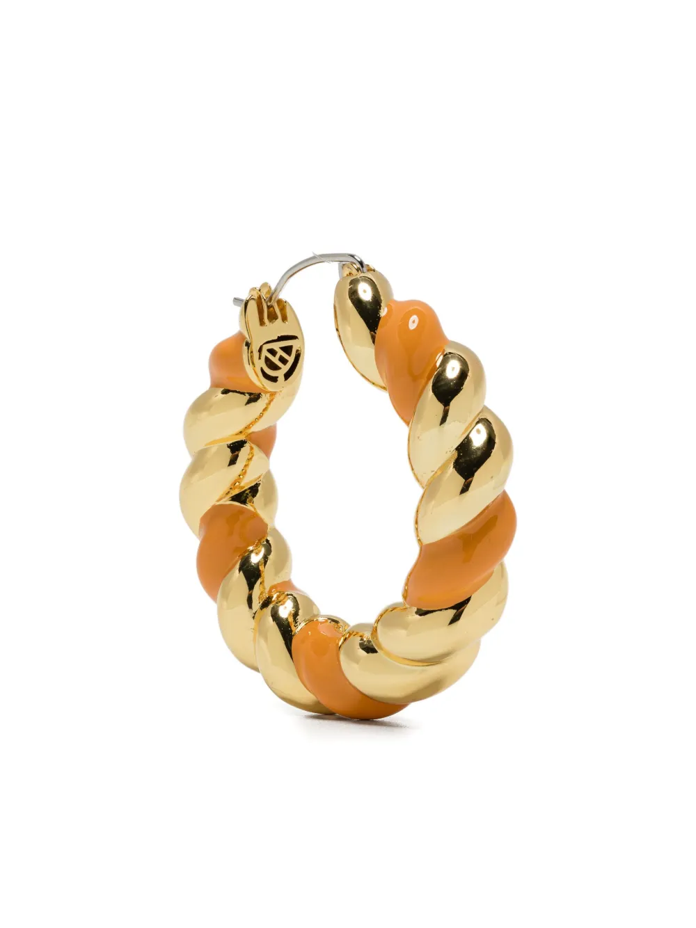 Eddie Borgo Rope hoop earring - ゴールドトーン Eddie Borgo Rope hoop earring - ゴールドトーン