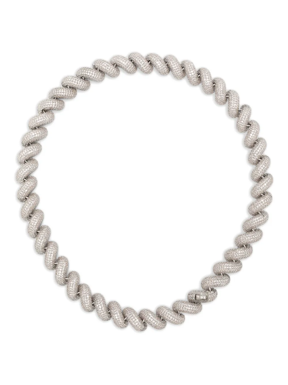 Eddie Borgo rope pavé necklace | Silver | Image 1