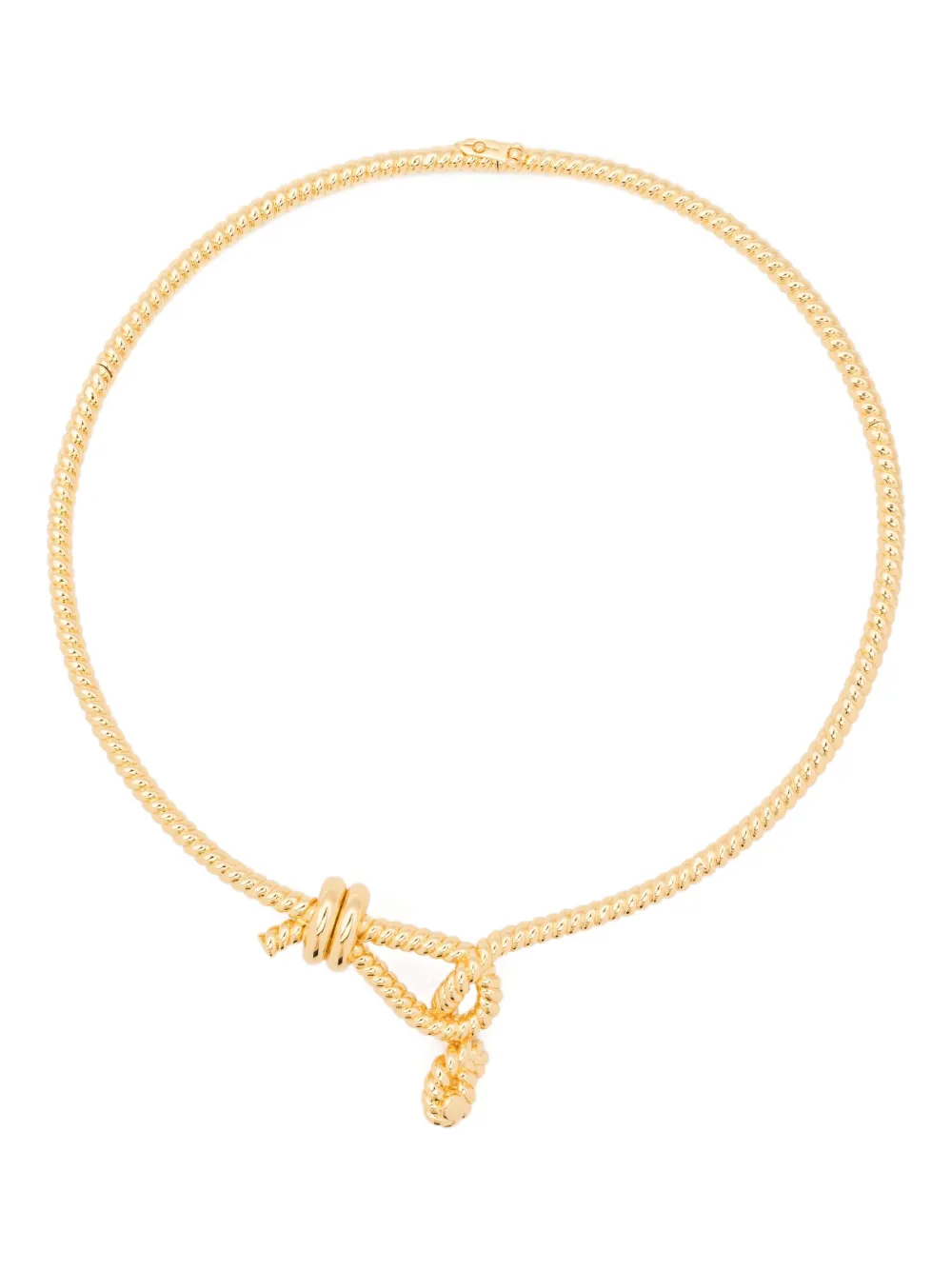 Eddie Borgo collar de cuerda con nudo | dorado | Image 1