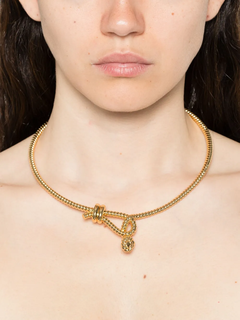 Eddie Borgo collar de cuerda con nudo | Image 2