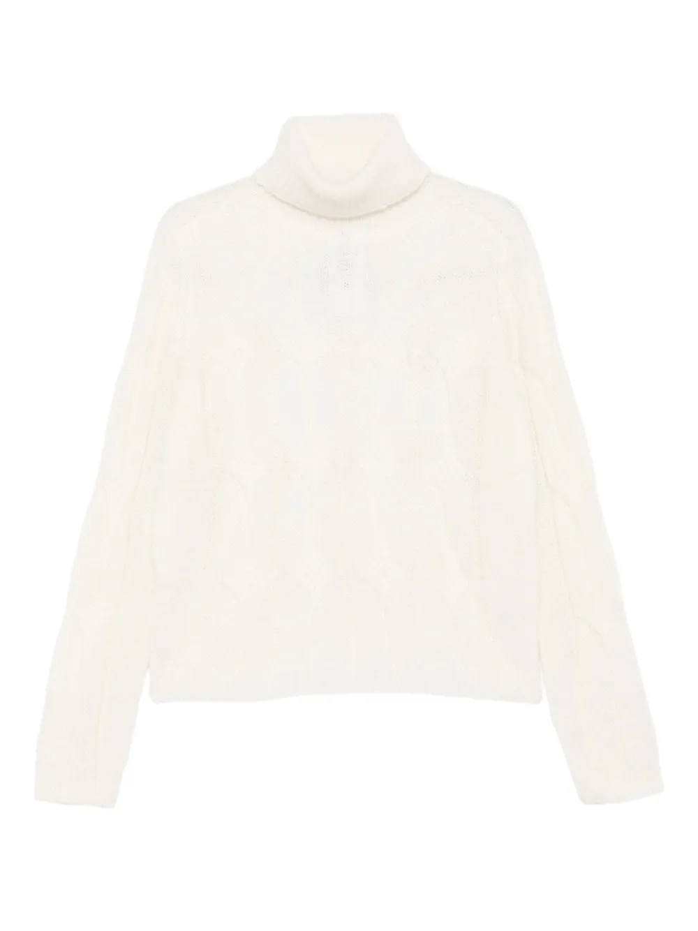LIU JO cable-knit roll-neck sweater | أبيض | Image 1